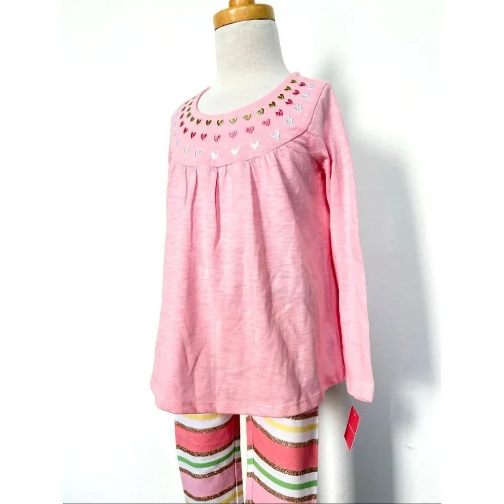 NEW Isaac Mizrahi Toddler Girls Top Tommy Bahama Kids Bottoms Size 4T Valentine